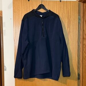 Navy and Black Nike Quarter-Zip Pullover